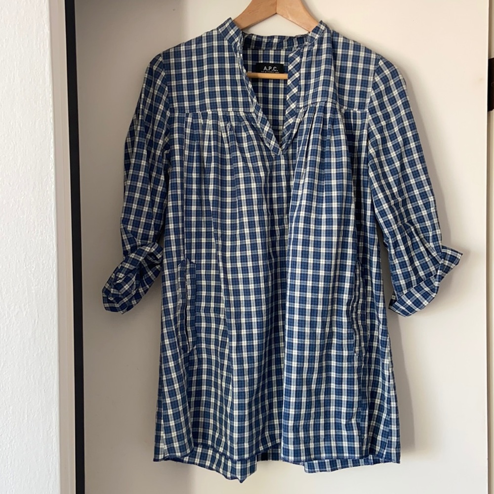 APC Paris plaid tunic